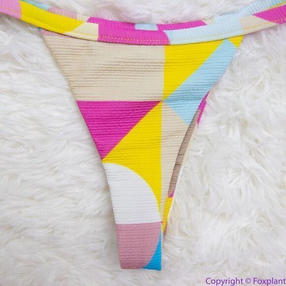 NEW SET! MELLO the label color block brazilian bikini ,L - Picture 9 of 16